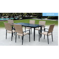 Garden Outdoor Rattan Dining Set Mobiliário de Lazer